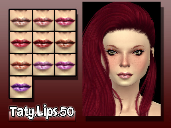 Sims 4 — [Ts4]Taty_Lips_50 by tatygagg — -Female -Human -Teen, Young Adult, Adult, Elder
