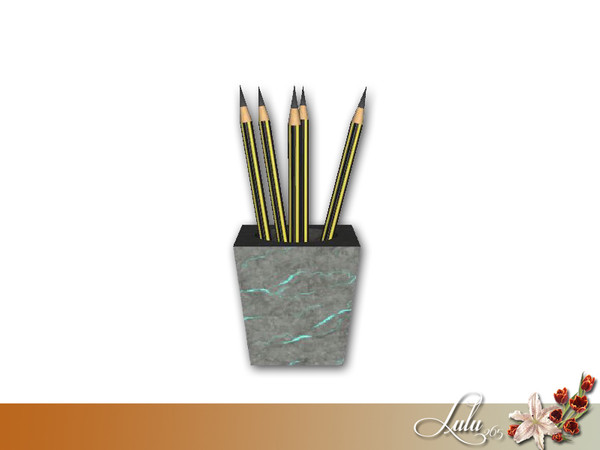 Sims 3 — Cottage Office Pencil Decor by Lulu265 — Part of the Cottage Office Set Made by Lulu @