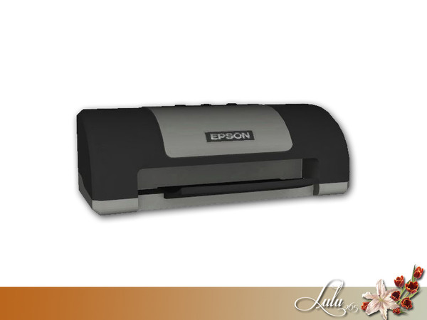 Sims 3 — Cottage Office Decor Printer by Lulu265 — Part of the Cottage Office Set Made by Lulu @
