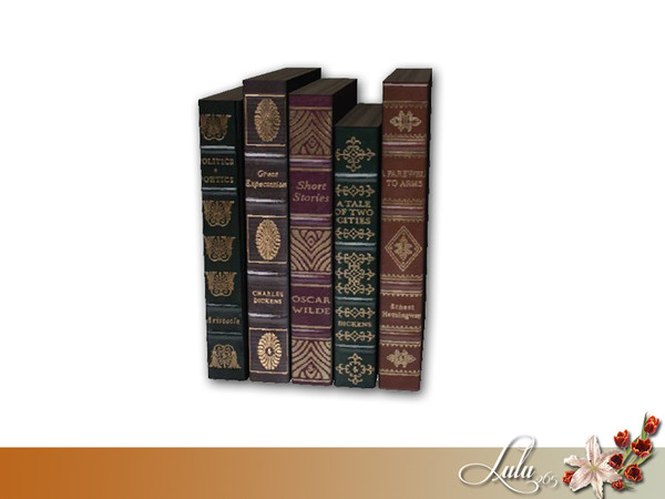 Sims 3 — Cottage Office Book Decor by Lulu265 — Part of the Cottage Office Set Made by Lulu @