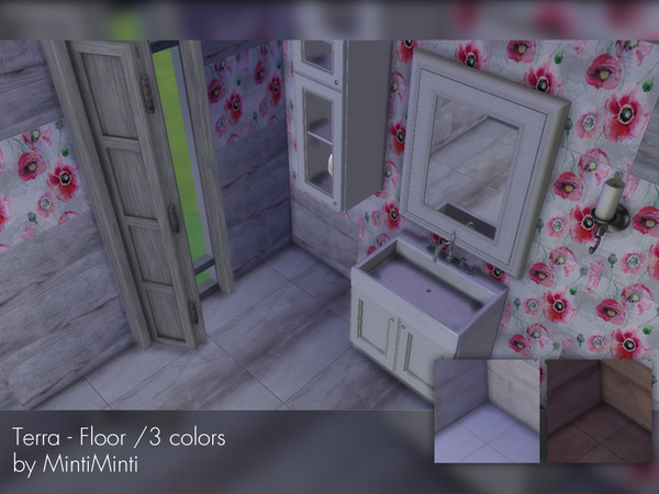 Sims 4 — Terra - Floor by MintiMinti — A beautiful set of floors in three different colors.
