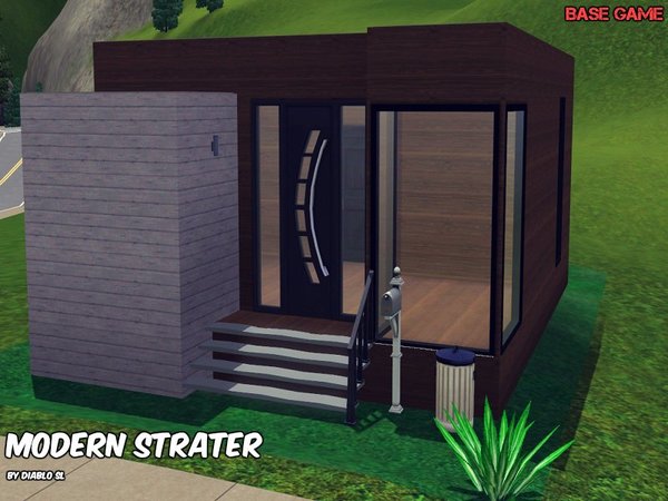 Sims 3 — Modern Starter by Diablo_SL — A small starter house for a Modern Start.Low in the price but so high in the