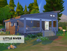 Sims 4 — Little River Hideout by oldzina — This little hideout for two probably may not save you from bears that are