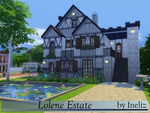 Sims 4 — Lolene Estate by Ineliz — For a long time this old French estate was owned by unknown aristocrats. Recently,