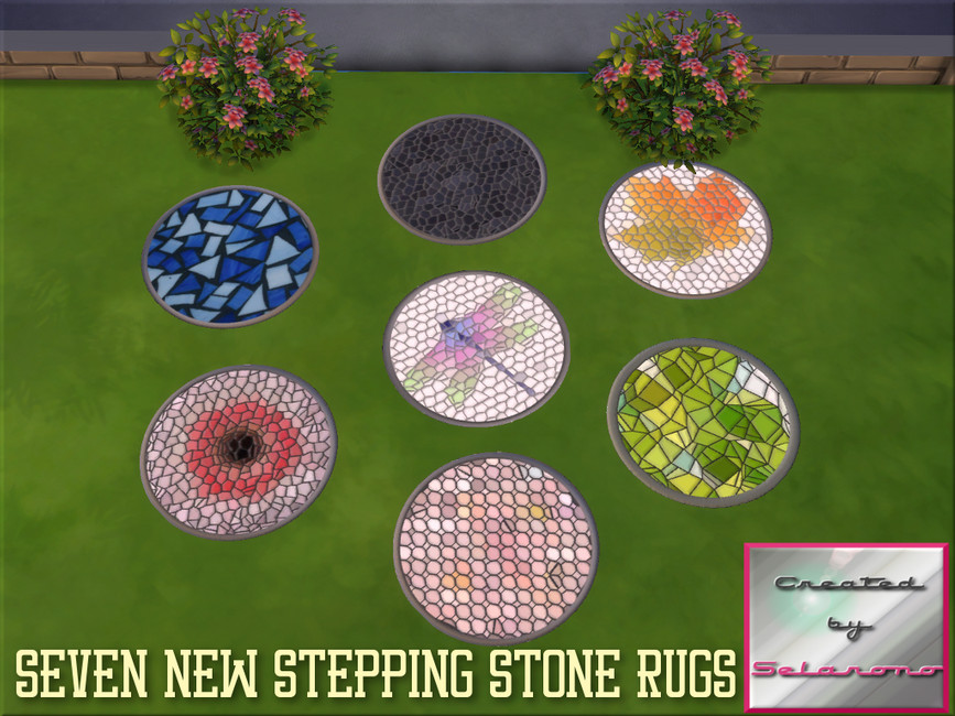 The Sims Resource SLRN Stepping Stone Rug Set