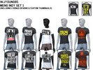 Sims 4 — Pro Wrestling Indys Mens Set 1 by wjyoung85 — Set of pro wrestling indy tees for male teen-elder. Includes: -