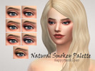 Sims 4 — Natural Smokey Palette by HappyMarzipan — Natural, soft looking eyeshadows for your female sims.