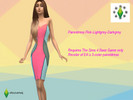 Sims 4 — Pink Paneldress - xfleurverheij by xfleurverheij — Because who doesn't like pink ;-) Recolor of EA's Paneldress.