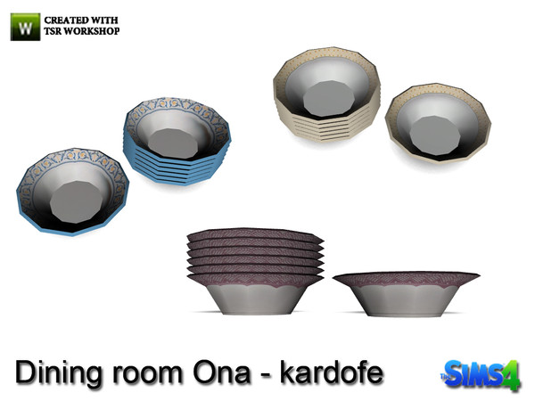 Sims 4 — kardofe_Dining room Ona_Dishes by kardofe — Bowls, in three different textures
