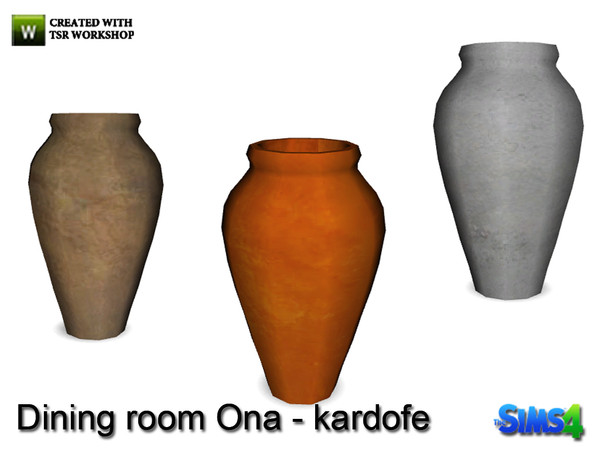Sims 4 — kardofe_Dining room Ona_Vase by kardofe — Large vase in three different textures