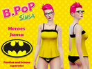 Sims 4 — B PoP Sims4 Heroes Jama Set by kalinatal — Created for: The Sims 4 For Comics fans here are some pajamas