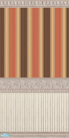 Sims 2 — Chocolate Brown & Candy Pink Wall /panel by foxysensei — For the stylish chocolate brown and pink dining
