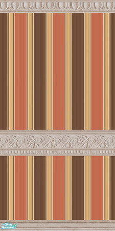 Sims 2 — Chocolate Brown & Candy Pink Dining Wall by foxysensei — For the stylish chocolate brown and pink dining