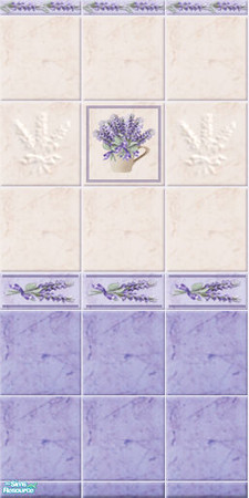 Sims 2 — LAVENDER 2 - bath&bed - 04 by perelinka — LAVENDER THEME: LAVENDER bath&bed series: tiled wall /04/