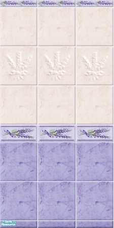 Sims 2 — LAVENDER 2 - bath&bed - 03 by perelinka — LAVENDER THEME: LAVENDER bath&bed series: tiled wall /03/