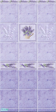 Sims 2 — LAVENDER 2 - bath&bed - 02 by perelinka — LAVENDER THEME: LAVENDER bath&bed series: tiled wall /02/