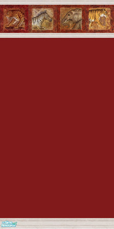 Sims 2 — Rich Red Wallpapers - Animals no Panel by foxysensei — There are plain red wallpapers in this set as well as the