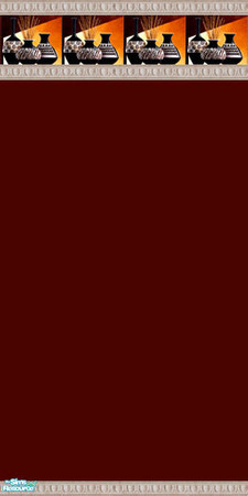 Sims 2 — African Theme - Rich Red Small Pots TOP by foxysensei — Ebony & Ivory African pots and Leopard prints for