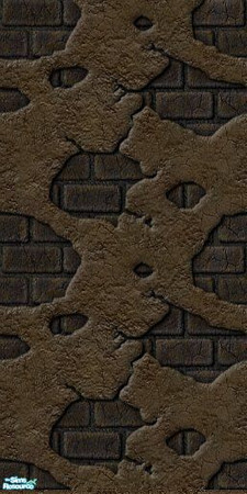 Sims 2 — Demonic Livingroom - Old breaking wall by Dr. Macabre — Here is a new wall I made for this set, I hope you all