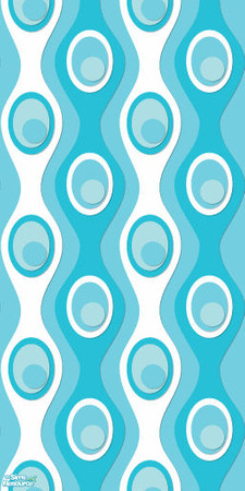 Sims 2 — Studio K Seakelp - Aqua Blue by StudioKhagerks — 28 colors total. Can be found under Wallpapers. Coordinates