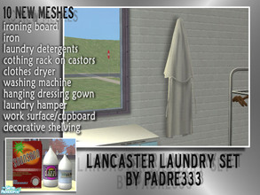 Sims 2 — Lancaster Laundry - Hanging DressingGown by Padre — A bit worn, this laundry has a lived in feel. Complete with
