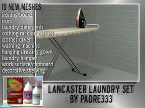 Sims 2 — Lancaster Laundry - Iron by Padre — A bit worn, this laundry has a lived in feel. Complete with iron, this is