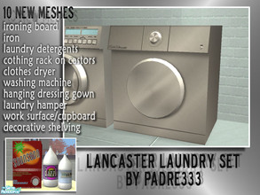 Sims 2 — Lancaster Laundry - CLothes Dryer by Padre — A bit worn, this laundry has a lived in feel. Complete with iron,