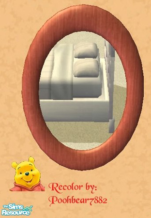 Sims 2 — TC43 Horizons Bedroom - Mirror - Dark by poohbear7882 — TC43 Dark Wood Mirror. Mesh by Paleoanth. Texture by