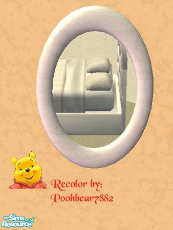 Sims 2 — TC43 Horizons Bedroom - Mirror - Light by poohbear7882 — TC43 Light Wood Mirror. Mesh by Paleoanth. Texture by