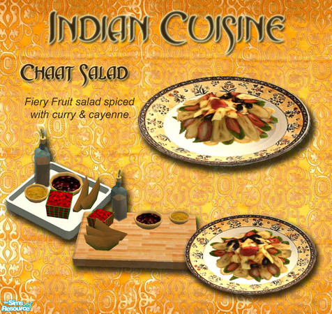Sims 2 — Indian Cuisine - Fiery Fruit Salad by Simaddict99 — Delicious fresh fruits with a fiery cayenne and curry kick.