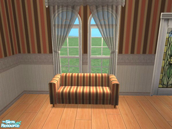 Sims 2 — Chocolate Brown & Candy Pink Couch by foxysensei — For the stylish chocolate brown and pink dining room. No