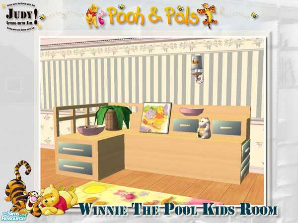 Sims 2 — Judy_WinnieThePool Kids Room - Shelves by judyhugsnoopy — Recolor Sims2Sisters Kids Room Set. You must need to