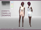 Sims 4 — (RR) Sweet Vanilla Romper by Rokisrokis2 — So, after taking a small break from creating CC, I decided to create