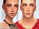 Sims 4 — Face Mask Kit by Chisimi2 — Combines a blush and a skin detail to bring a whole new look to your sims face