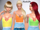Sims 4 — NicoleDu-Cupcake-top by NicoleDu — An summer top wich comes in 6 vibrant colors (pink,yellow,green,cyan,white