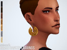 Sims 4 — Brass Dancer Earrings by Chisimi2 — Boho styled sleek new earrings. New mesh and textures in 7 different colors.