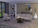 Sims 4 — Living room Fiona by paulo-paulol — Living room Fiona - by paulo-paulol The set includes: - Mirror - Shelves -
