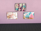Sims 4 — Cupcake Painting by Mermaid882 — One package with 3 paintings.