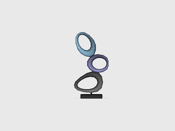 Sims 3 — Living Grace - Sculpture 1 by ung999 — Living Grace - Sculpture 1 Recolorable Channels : 4 Located at : Decor /