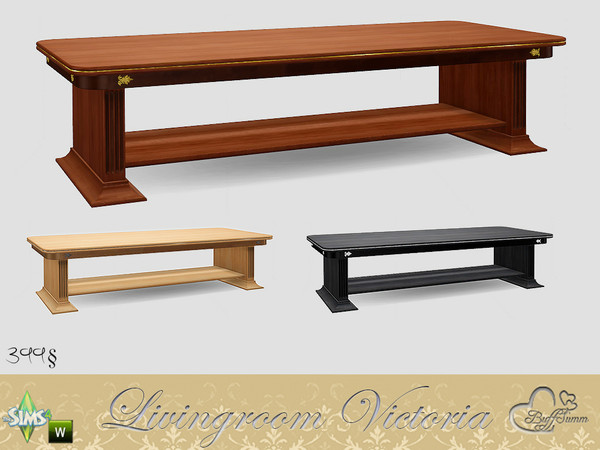 Sims 4 — Victoria Living Coffeetable by BuffSumm — Part of the *Livingroom Victoria* Set! Created by BuffSumm @ TSR