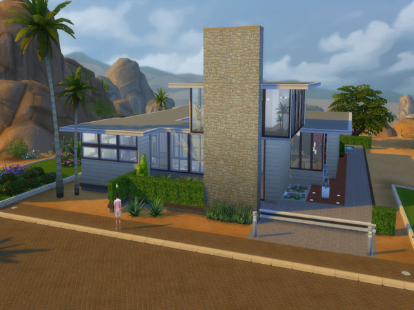 Sims 4 — Villa Darlington by LeonFress2 — It's awesome modern villa will be beautiful house for your sims. 1 bedroom, 2