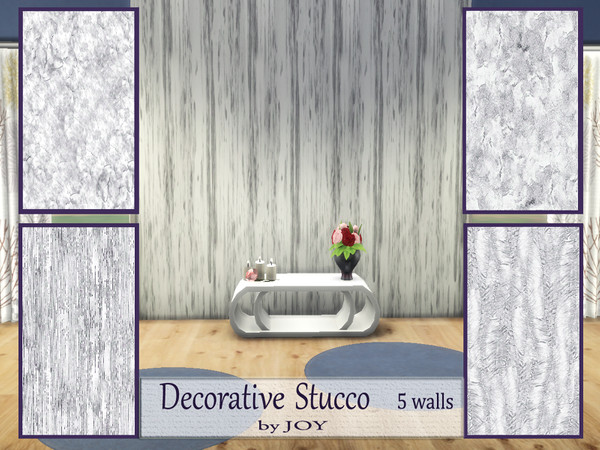 Sims 4 — Decorative Stucco by Joy6 — Set of decorative stucco