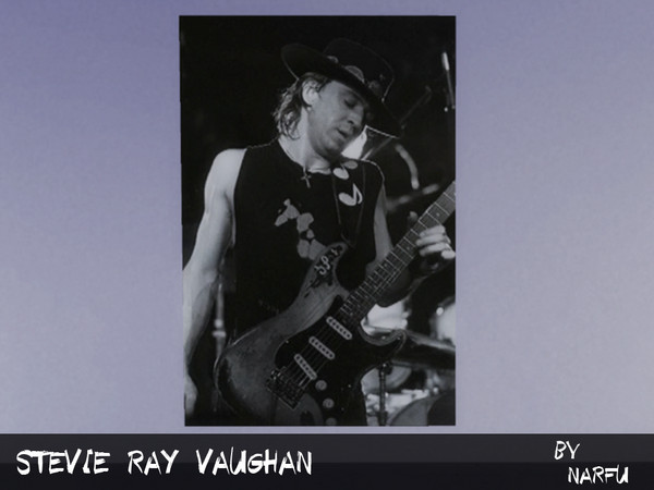 Sims 4 — Stevie Ray Vaughan poster by Narfu — Poster of the legendary Texas bluesrock guitar player Stevie Ray Vaughan.