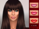 Sims 4 — Light Color Lipstick by WhiteGhost — ~Type of makeup: Lipstick. ~Color/s: Pastel pink. Red. Fucsia. Light red.