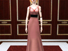 Sims 3 — Formal Gem Dress by encouraged2 — Fomal with belt and gems along the neck line. Available for Everyday and