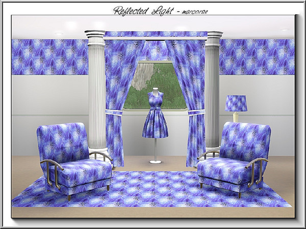 Sims 3 — Reflected Light_marcorse by marcorse — Abstract pattern - reflected light from stylised stars.