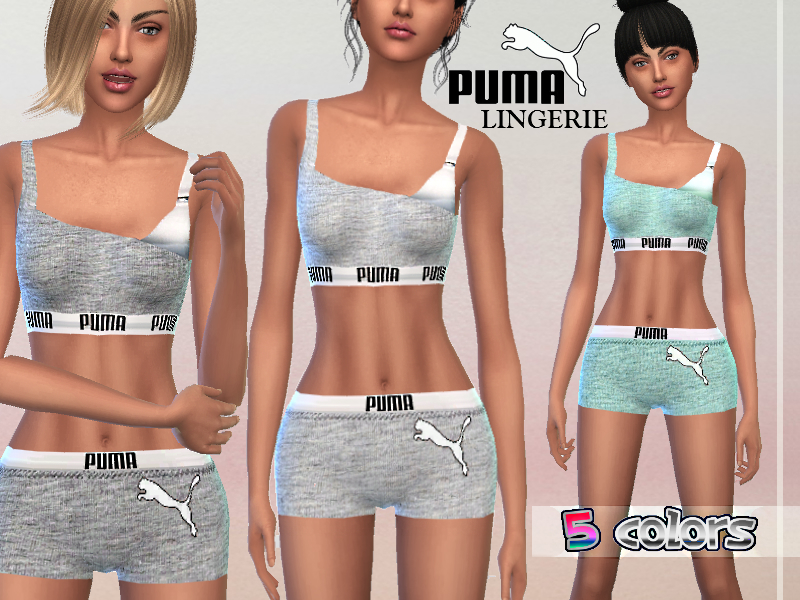 The Sims Resource - Puma Lingerie Set