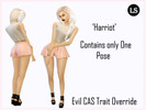 Sims 4 — Evil Trait Pose for Sims 4 CAS by Lynx_Simz — This 'Harriot' pose is a replacement for the Sims 4 evil trait