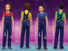 Sims 4 — Overalls for Kids - Brat by Daniel_Regenbogen — These overalls are recolors from the unisex kids overalls of the