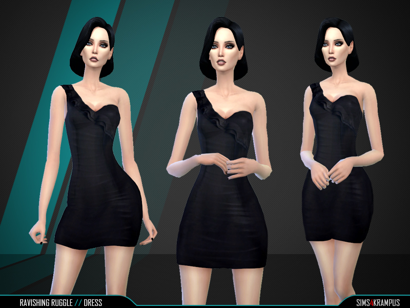 The Sims Resource - Ravishing Ruffle Dress